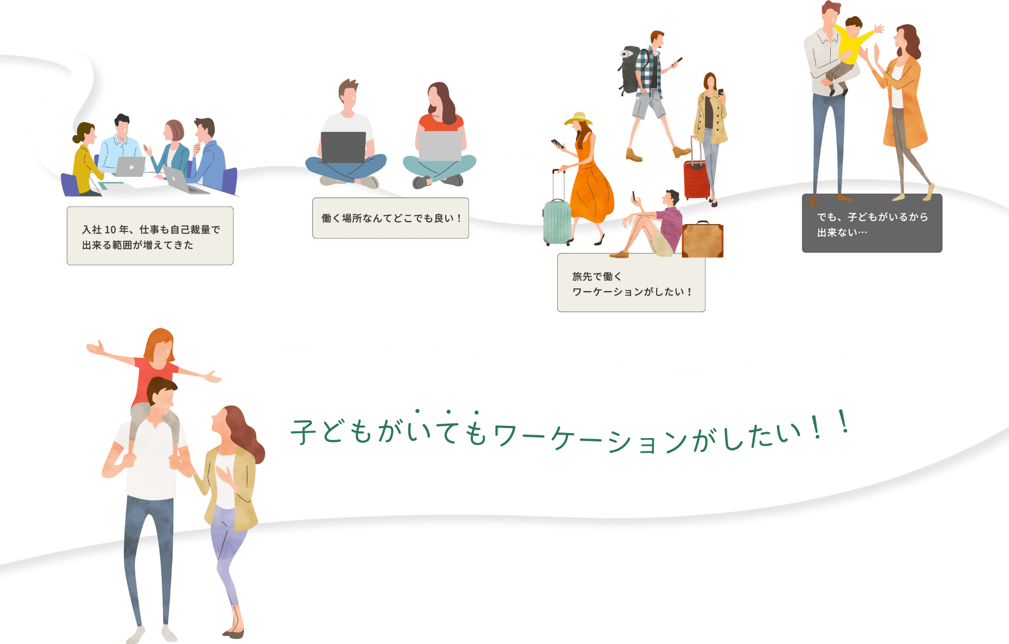子供がいてもワーケーションがしたい！